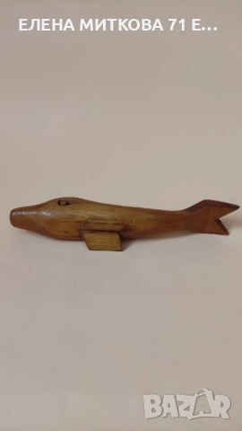 Двойка делфини от дърво ръчна работа, снимка 7 - Антикварни и старинни предмети - 53788426