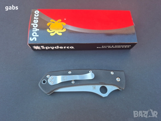 Сгъваем нож Spyderco LUM C46,G10Tanto, снимка 6 - Ножове - 52939516