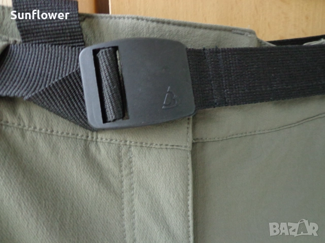 Туристически/къмпинг панталон Bergson, зеленикаво-бежов, размер 42 XL, снимка 10 - Спортни екипи - 51720327
