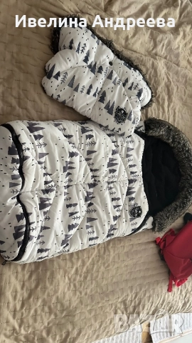 Зимно чувалче за количка и ръкавици