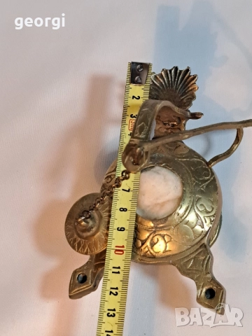 стара бронзова маслена лампа 28/4, снимка 10 - Антикварни и старинни предмети - 51942247