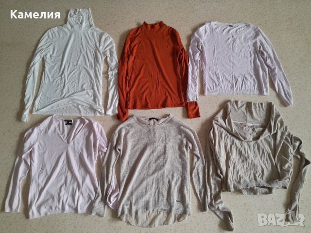 Лот от 24 дамски блузи S-M размер , снимка 2 - Блузи с дълъг ръкав и пуловери - 45254657