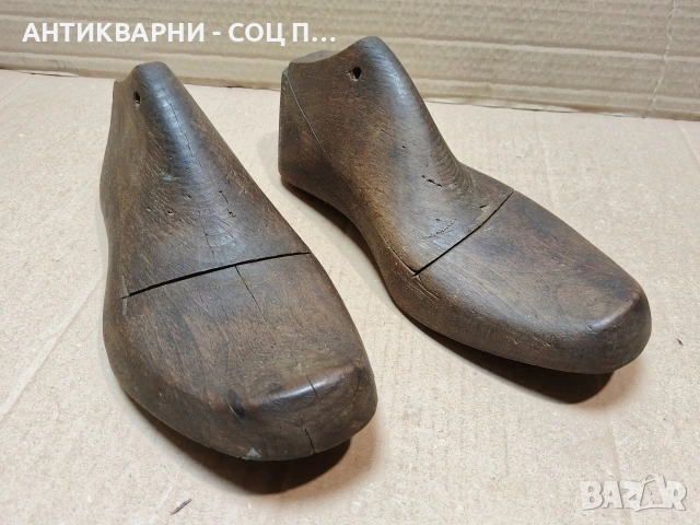 Комплект Стари Дървени Калъпи За Мъжки Обувки. / НОМЕР 1595., снимка 2 - Антикварни и старинни предмети - 53670013