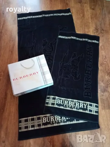 Burberry Комплект Лукс Хавлии Два цвята , снимка 4 - Хавлиени кърпи - 50053600