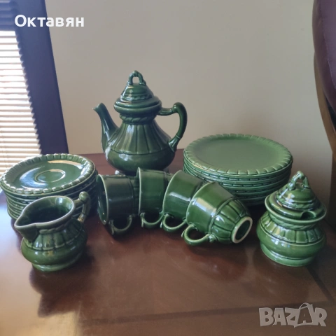 Керамичен сервиз за чай,19 части, снимка 10 - Сервизи - 53278921