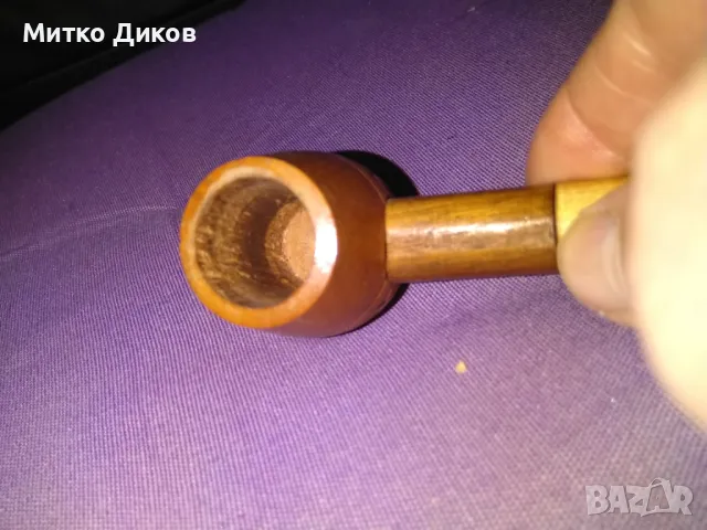 Дървена лула от соца отлична ръчна изработка, снимка 3 - Лули - 49799705