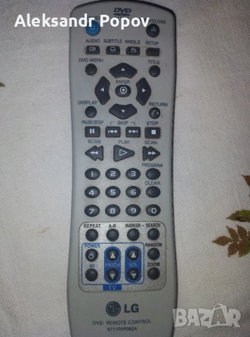 дистанционно управление за DVD LG