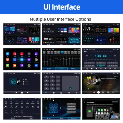 7” 1-DIN мултимедия с Android 14 и изваждащ се дисплей, RDS, 4GB/64GB, CarPlay AndroidAuto , снимка 18 - Аксесоари и консумативи - 51229146