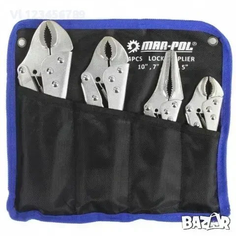 Комплект клещи чираци 4 бр MAR-POL , снимка 3 - Клещи - 53876893