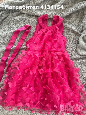 Елегантна рокля за дете с колан, снимка 1 - Детски рокли и поли - 46347731