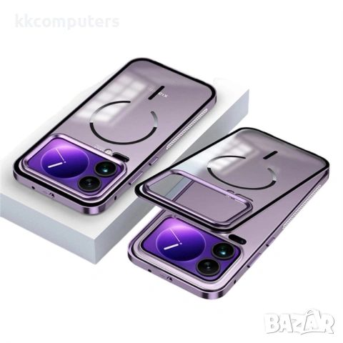 Магнитен Калъф за Xiaomi 17 Pro - Алуминий+PC, Pop-Up ключалка, 4 цвята, снимка 3 - Калъфи, кейсове - 53888555