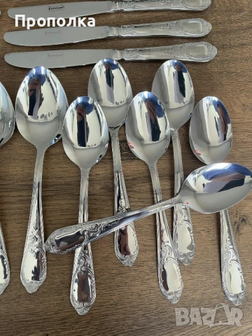 Ефектни, Красиви, Барокови прибори Esmeyer за шест души - 26бр. , снимка 10 - Прибори за хранене, готвене и сервиране - 53632156