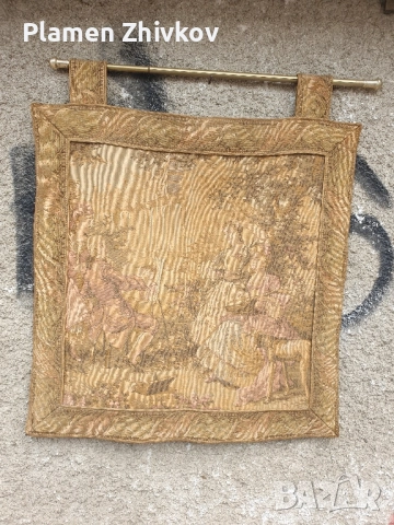 стар италиански тъкан гоблен, снимка 1