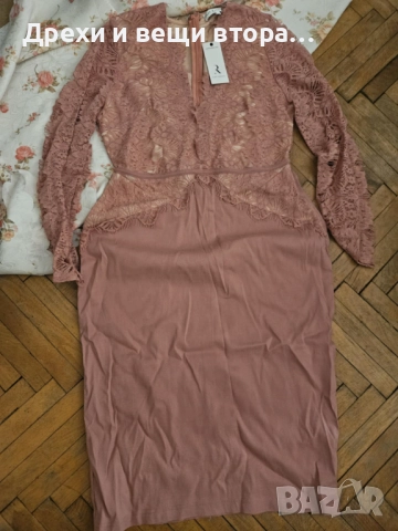 НАМАЛЕНА Дамска рокля Rare London 20 ЛВ, снимка 2 - Рокли - 38310474