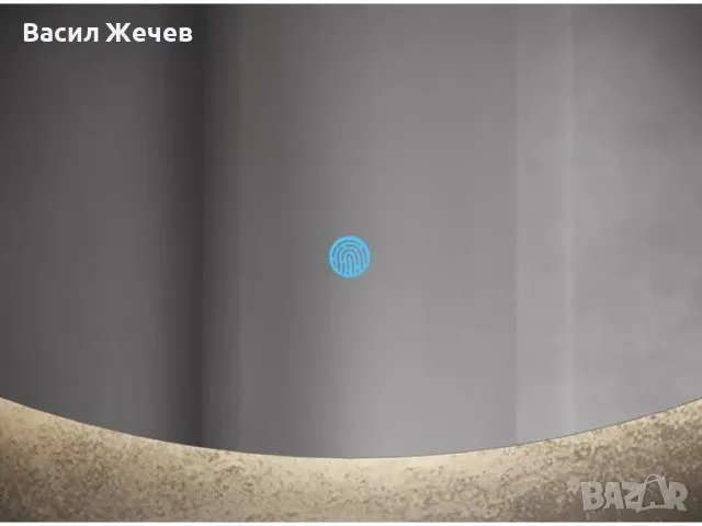 Огледало за баня, Кръг ф80, LED осветление 4000К, снимка 2 - Огледала - 49407491