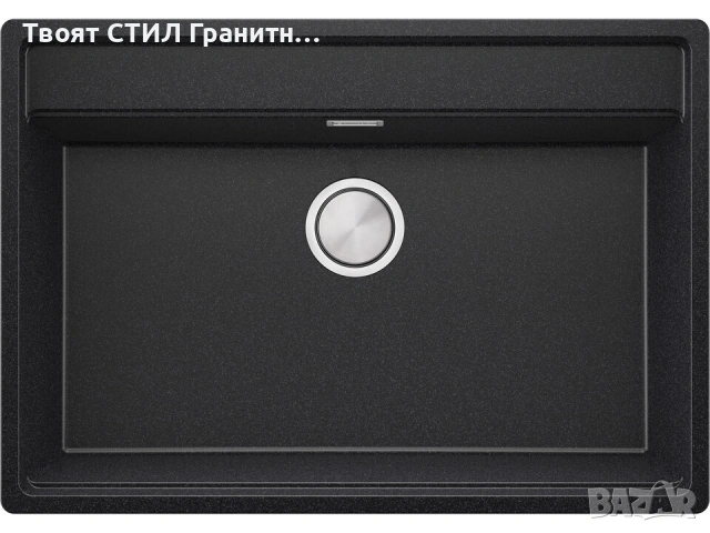 Графит кухненска мивка за вграждане под плот Берген 80 Low 760x530 мм -20%