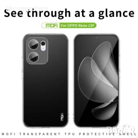OPPO Reno13 F 4G / 5G MOFI Силиконов Калъф и Протектор, снимка 2 - Калъфи, кейсове - 49906770