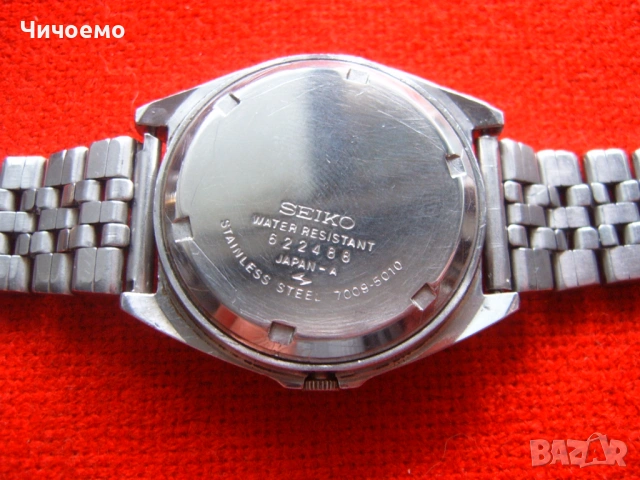 SEIKO 5 7009- 5010 стар модел много запазен!, снимка 5 - Антикварни и старинни предмети - 53947397