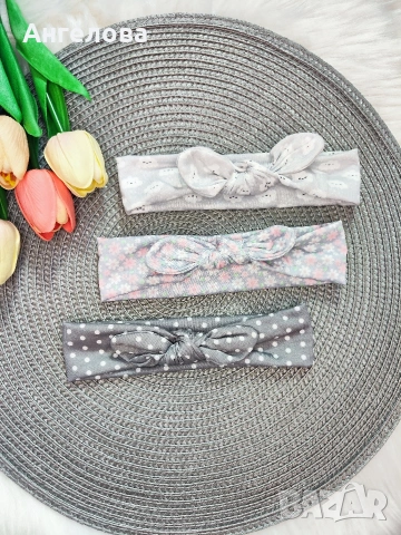 Комплект ленти за глава, снимка 5 - Шноли, диадеми, ленти - 29094892