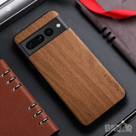 Уникални Google Pixel 7 Pro case калъфчета с дизайн на сина кожа и кафяво дърво, снимка 1 - Калъфи, кейсове - 47346887