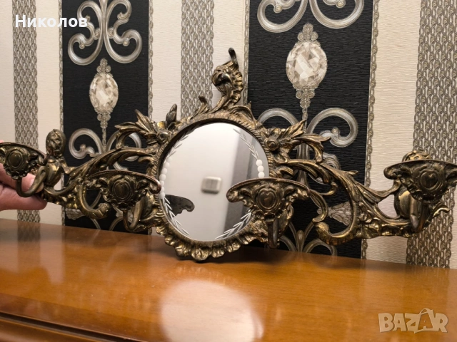 Месингова закачалка, снимка 3 - Антикварни и старинни предмети - 53397211