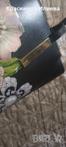 Чанта от естествена кожа на Ted Baker , снимка 6 - Чанти - 50826635
