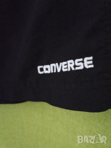 Converse S Черни шорти  с бял кант и бродирано лого, снимка 3 - Други - 46499928