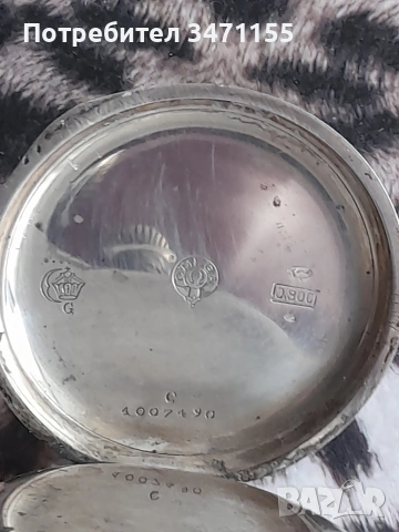 Сребърен джобен швейцарски часовник Омега, снимка 6 - Антикварни и старинни предмети - 53167428