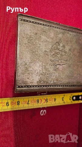 стара посребрена и позлатена табакера, снимка 7 - Други ценни предмети - 52326079