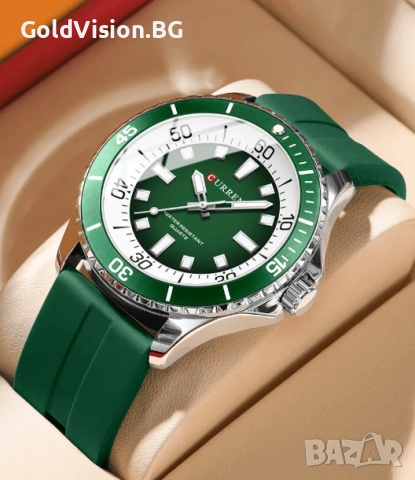 Мъжки часовник – CURREN 8448 – Green, снимка 5 - Мъжки - 54248275