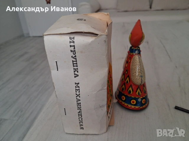 Стара ламаринена,механична играчка Аленушка, снимка 5 - Колекции - 51745147