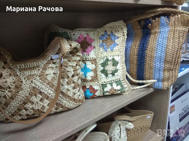 Дамски плетени чанти, снимка 7 - Чанти - 46404182