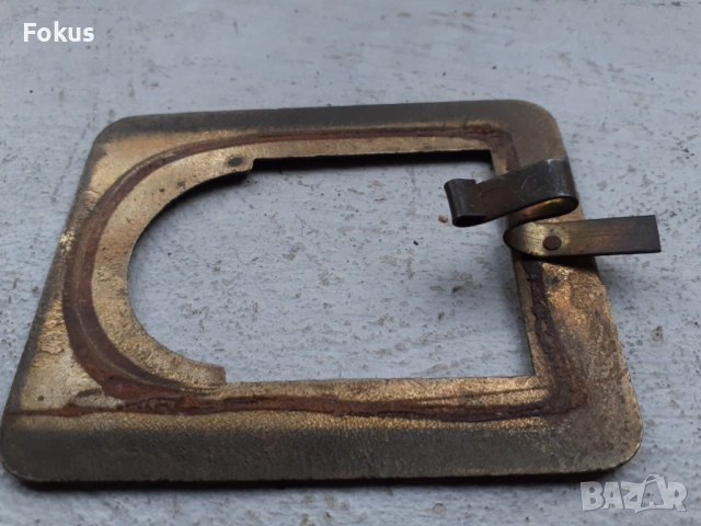 Стара малка бронзова рамка за снимка с емайл, снимка 5 - Антикварни и старинни предмети - 53395557