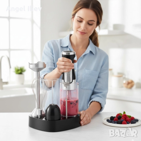 Мощен ръчен блендер Lexical-LHB-1666 6-в-1: Пасиране, разбиване и повече с 800W мощност, снимка 3 - Блендери - 52883801