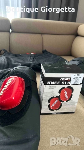 Кожен панталон със слайдери ARMR, снимка 10 - Панталони - 53892673