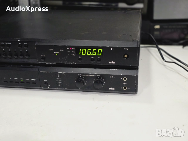 📻 Braun T1 – немски FM тунер от серията Atelier, снимка 4 - Ресийвъри, усилватели, смесителни пултове - 53641937