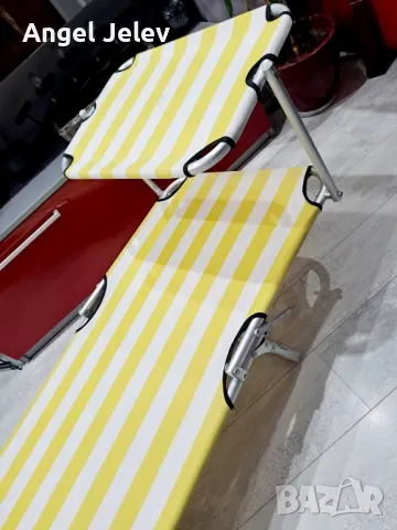 алуминиев шезлонг, снимка 2 - Градински мебели, декорация  - 49715922