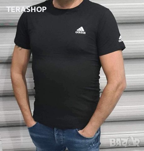 Мъжка тениска 
😎😍😎Лого бродерия,  Памук, снимка 1 - Тениски - 45386643