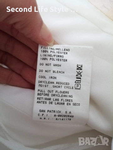 LA SPOSA дълга сватбена рокля с корсет и дълъг шлейф р-р L , снимка 18 - Сватбени рокли - 52990180