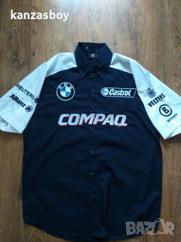 BOGNER BMW SHIRT HALF SLEEVE LARGE - мъжка колекционерска риза КАТО НОВА, снимка 2 - Ризи - 45797907