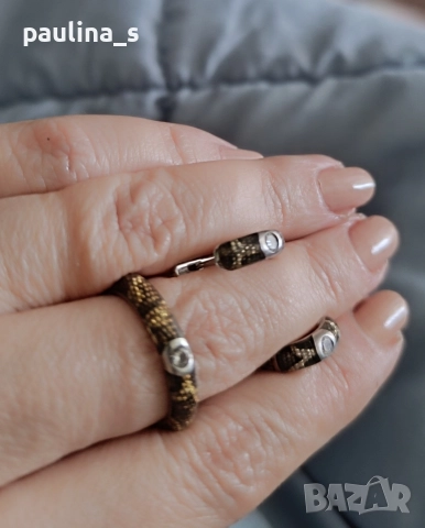 Два различни броя / Дизайнерски сребърен комплект 925 с емералд и Моисанит / Япония, снимка 14 - Бижутерийни комплекти - 32788243