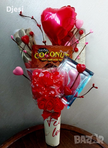 Букет за жена , снимка 2 - Изкуствени цветя - 53289466