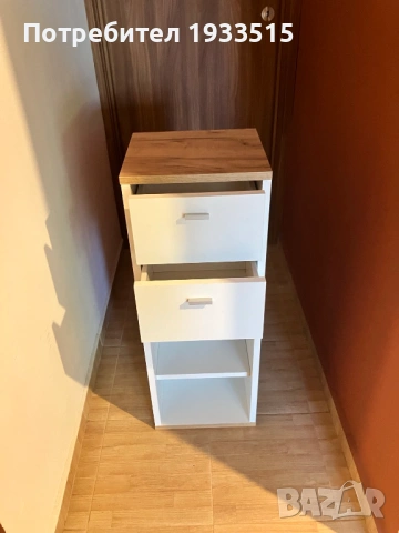 Шкаф за баня с две чекмеджета и вратичка от Lidl, снимка 2 - Шкафове - 53246124