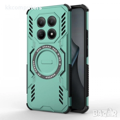 Магнитен калъф WANLONFENG DJ за Xiaomi Poco M8 5G / Redmi Note 15 5G с 2 бр. Стъклени Протектори - P, снимка 4 - Калъфи, кейсове - 53259788