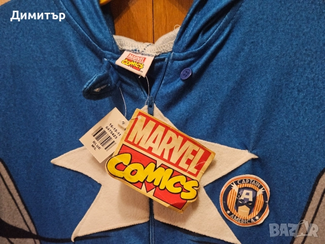 костюм Marvel Comics Captain America Halloween Хелоуин costume x-men dc comics, снимка 5 - Костюми - 52092004
