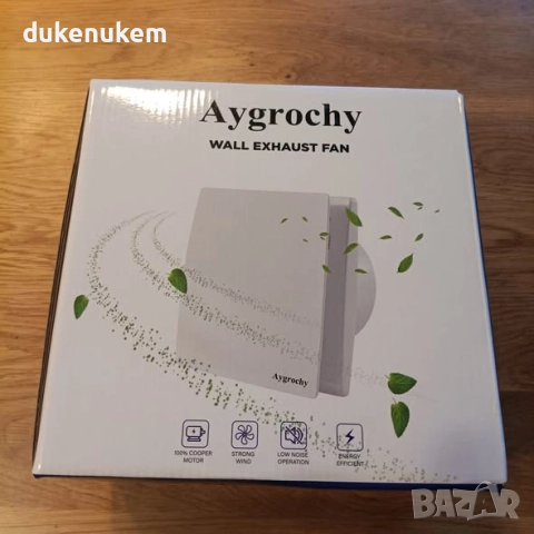 Вентилатор за баня 150 мм – 20W тих абсорбатор, 135 m/h въздушен поток, снимка 11 - Други - 52571670