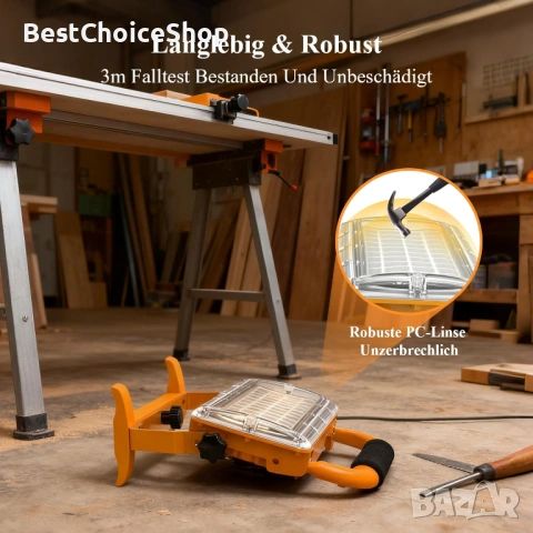 LED работна лампа 6500LM IP67 85-277V щепсел и ключ – 5000K, снимка 7 - Други инструменти - 53927125