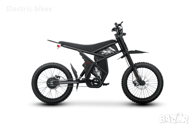 GT73 Upgraded – 2400W Електрически велосипед, двойна батерия, 60 км/ч