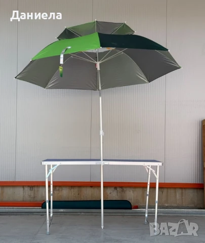 Къмпинг комплект 3 в 1: Сгъваема маса с 4 стола и чадър , снимка 16 - Маси - 50680533