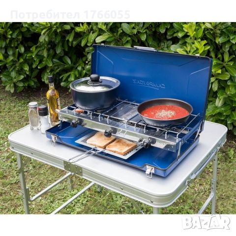 Двоен котлон Campingaz Elite Camping Chef, снимка 1 - Газови котлони - 46318538